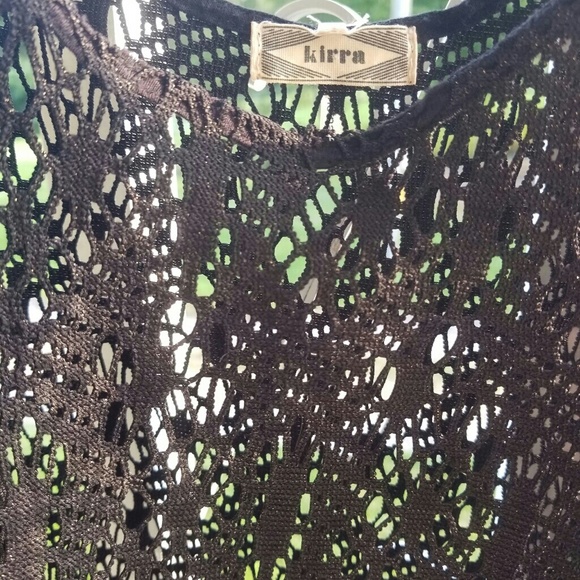 KIERRA LACE METALLIC TOP SIZE XS BY PAC SUN - Picture 6 of 8